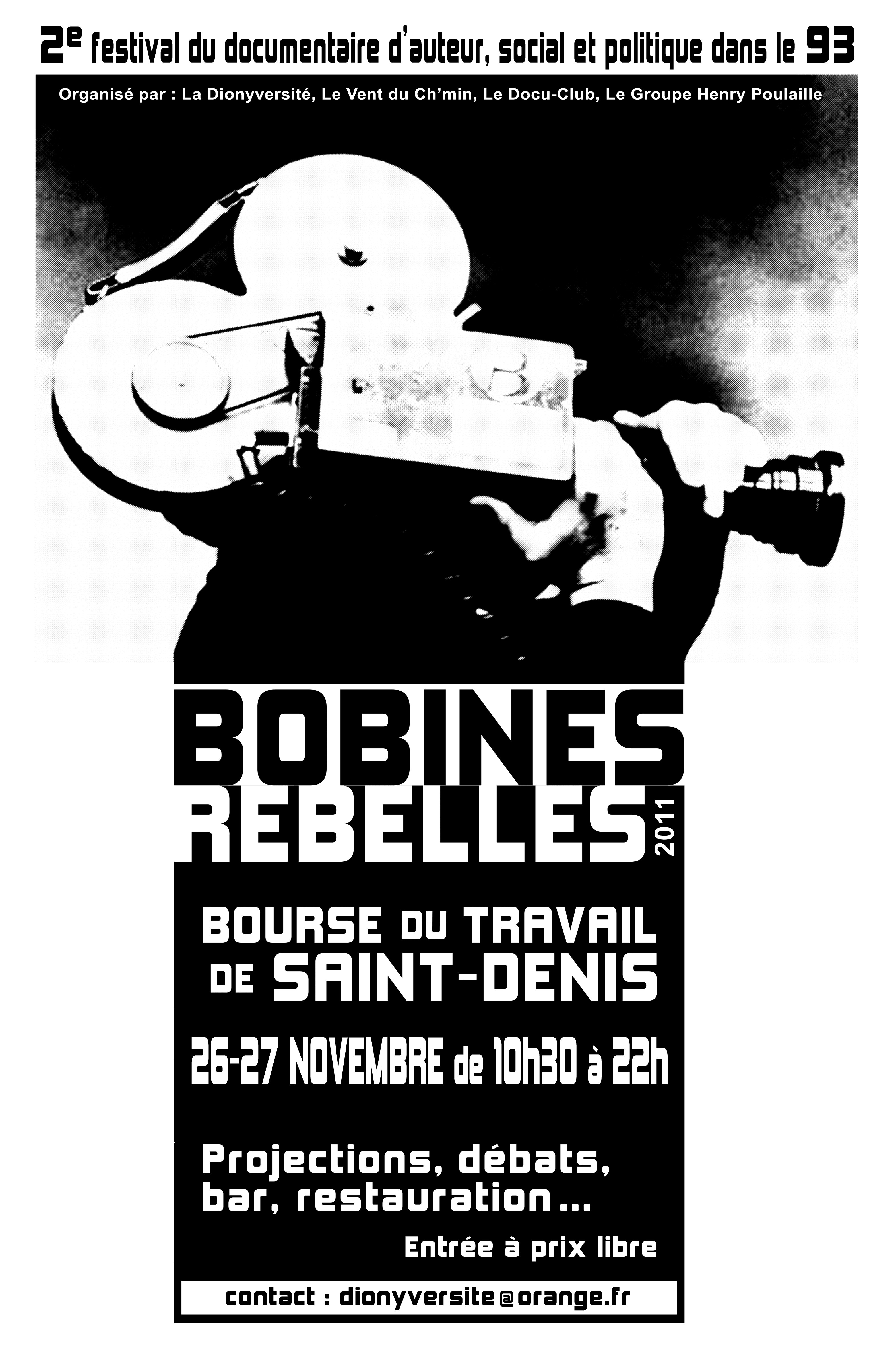 Affiche Bobines Rebelles 2011